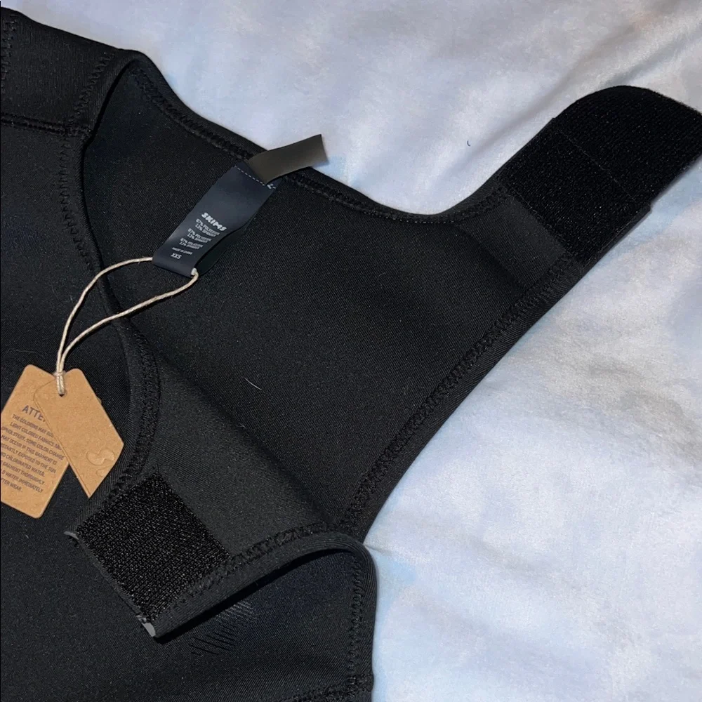 SKIMS Black Sport Swim Bikini Top